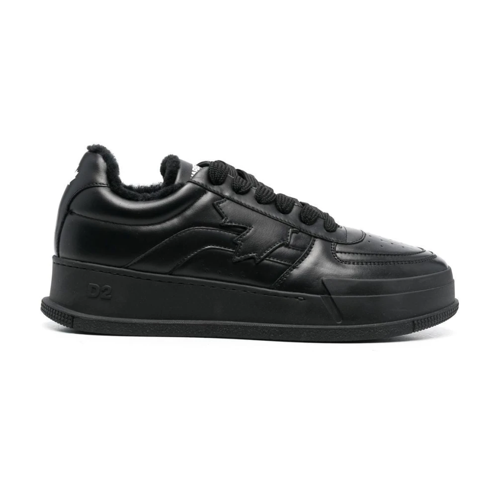 Dsquared2 Men's Black Sneakers, 11 Uk, Low Top Trainers For