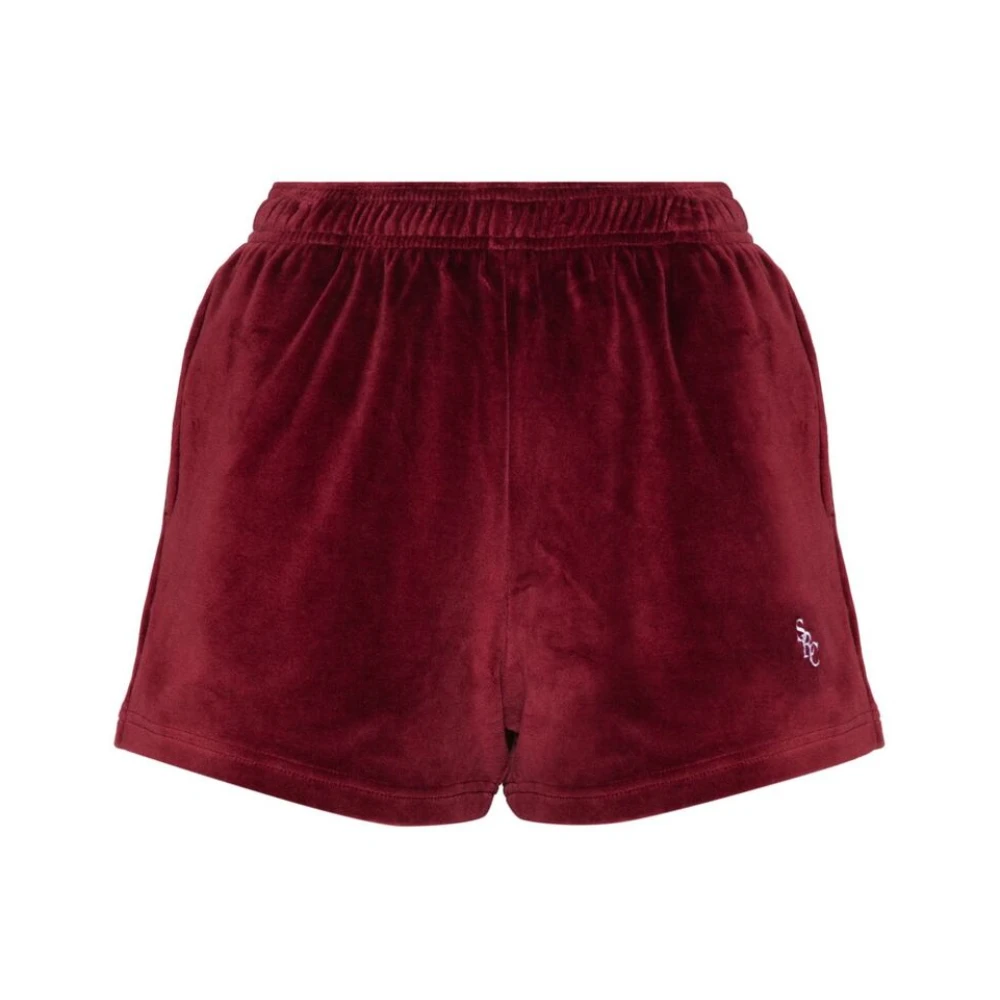 Sporty & Rich Short Shorts Red Dames