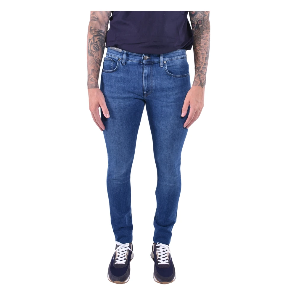 Pt Torino Men's Blue Soft Touch Stretch Denim Jeans - Skinny Fit Jeans - W44 - Jeans