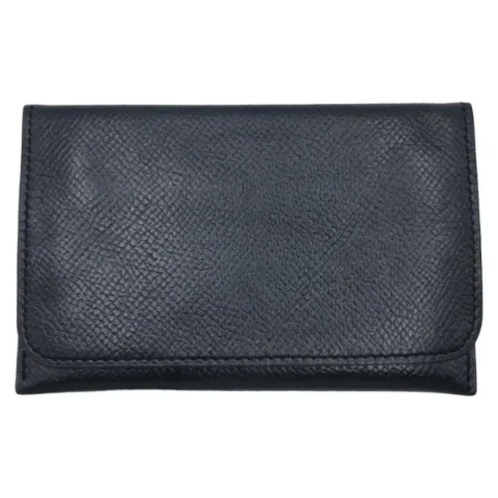 Hermès Vintage Pre-owned Leather wallets Black Heren