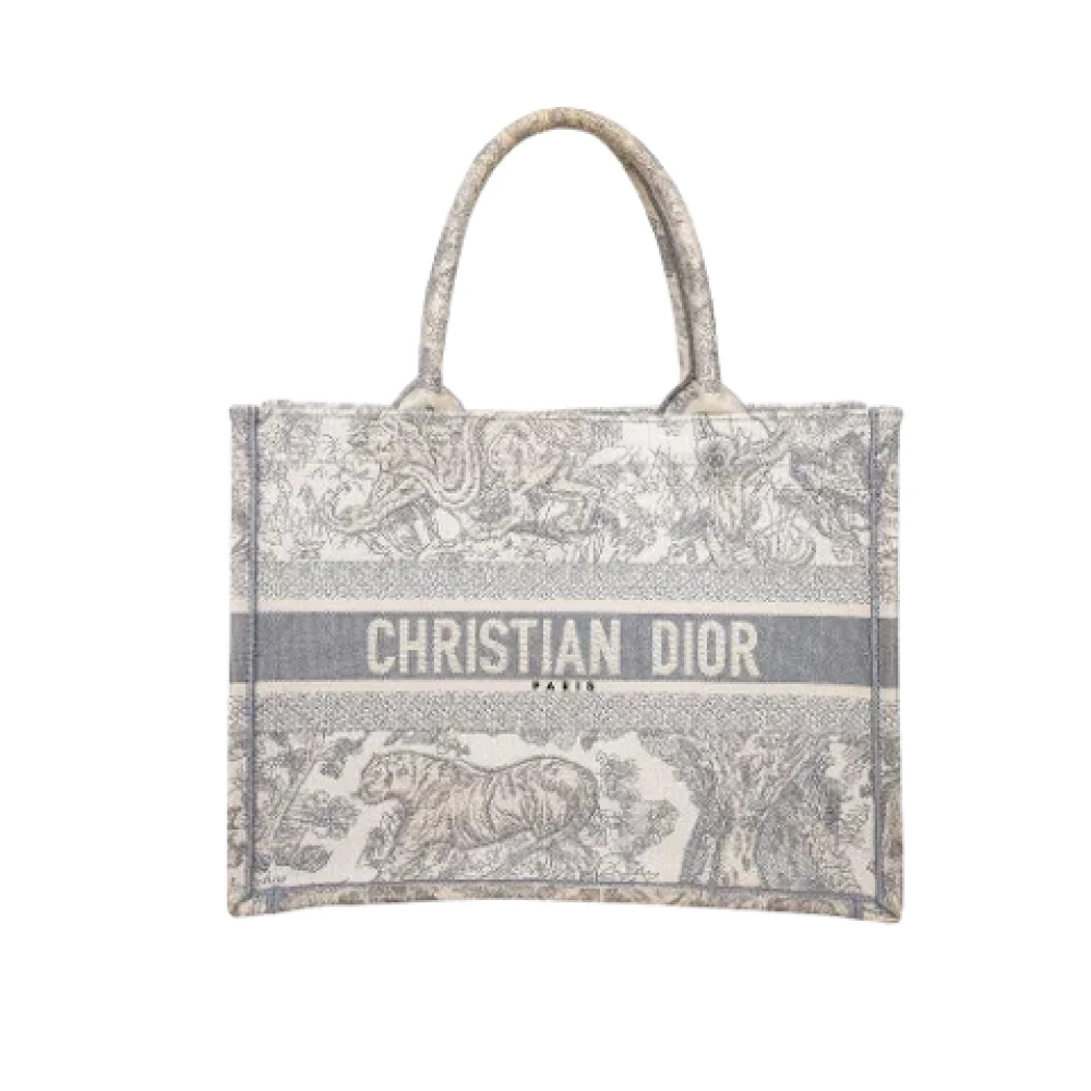 Dior Vintage Pre-owned Canvas dior-bags Gray Dames