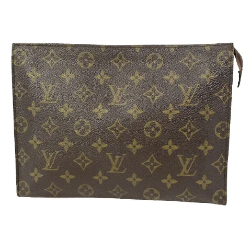 Louis Vuitton Vintage Pre-owned Fabric clutches Brown Dames