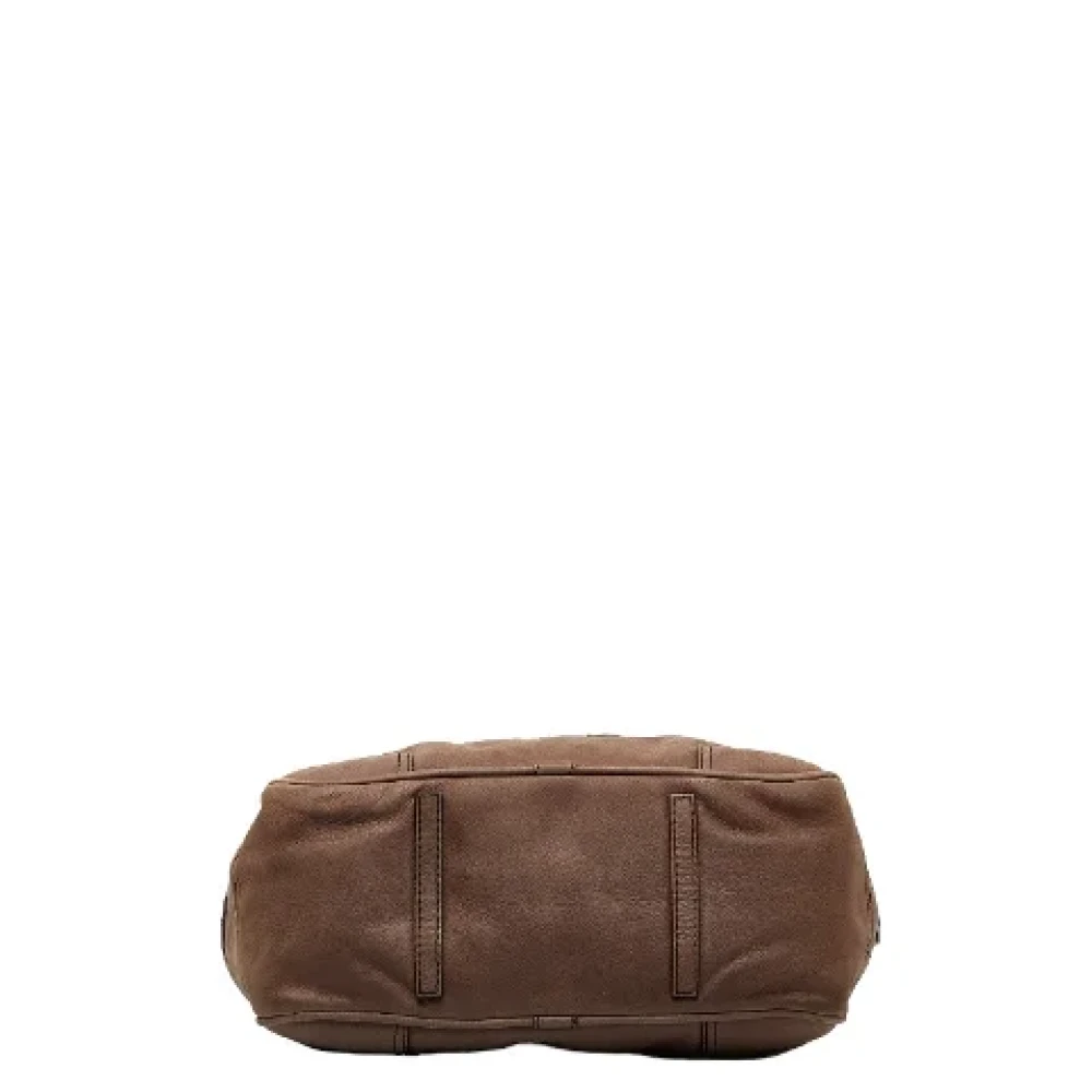Loewe Pre-owned Leather handbags Brown Dames