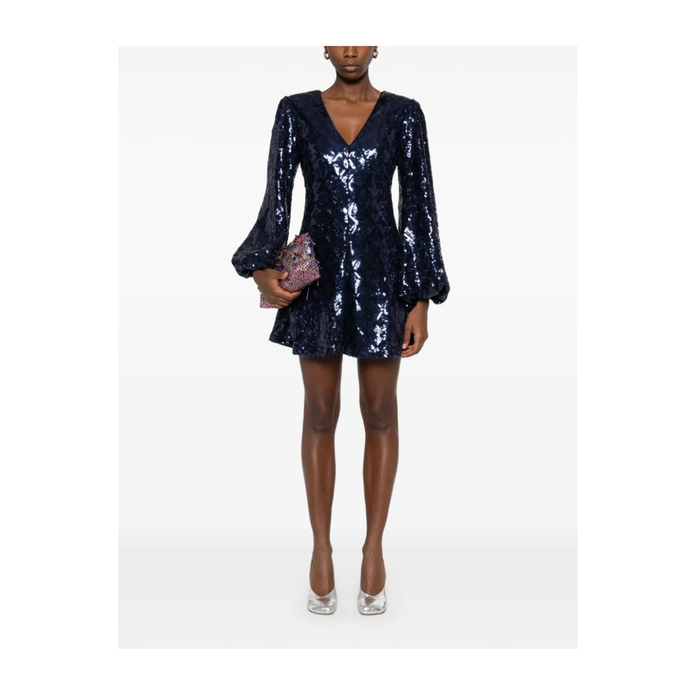 Rotate Birger Christensen Party Dress Blue Dames