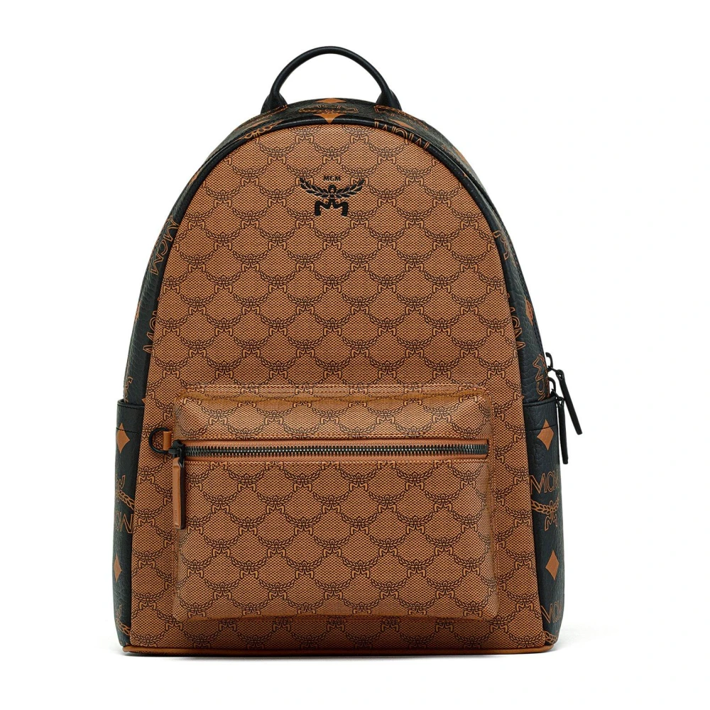 MCM Stark Rugzak in Monogram Mix Brown Dames