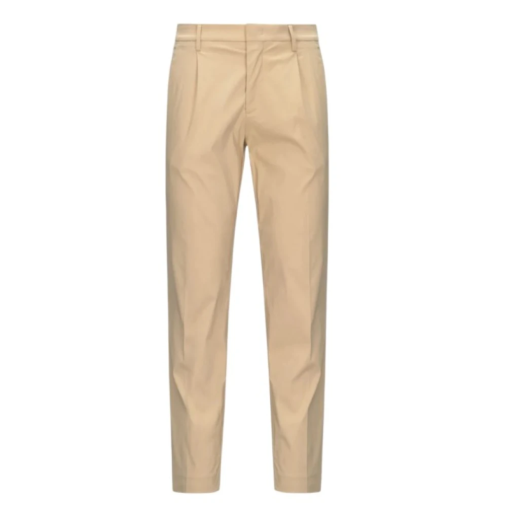 K-Way Men's Beige Straight Trousers,, Chinos With Technical Stretch Fabric Extra Large