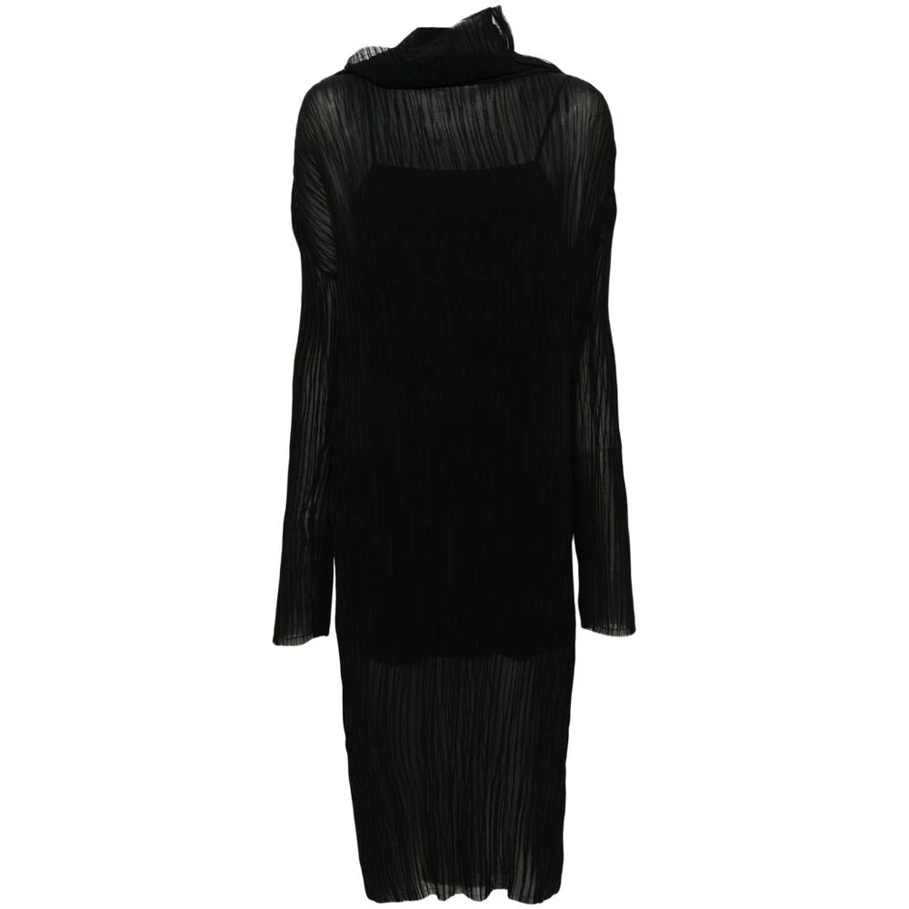 MM6 Maison Margiela Midi Dresses Black Dames