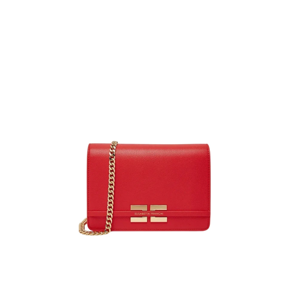 Elisabetta Franchi Red Cross Body Bags, Female, One Size, Crossbody Bag