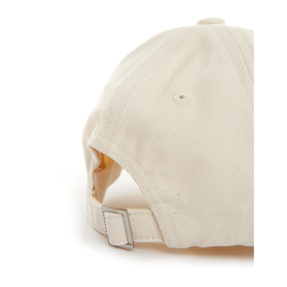 Jacquemus Six-Panel Cap met Verstelbare Achterkant Beige Heren
