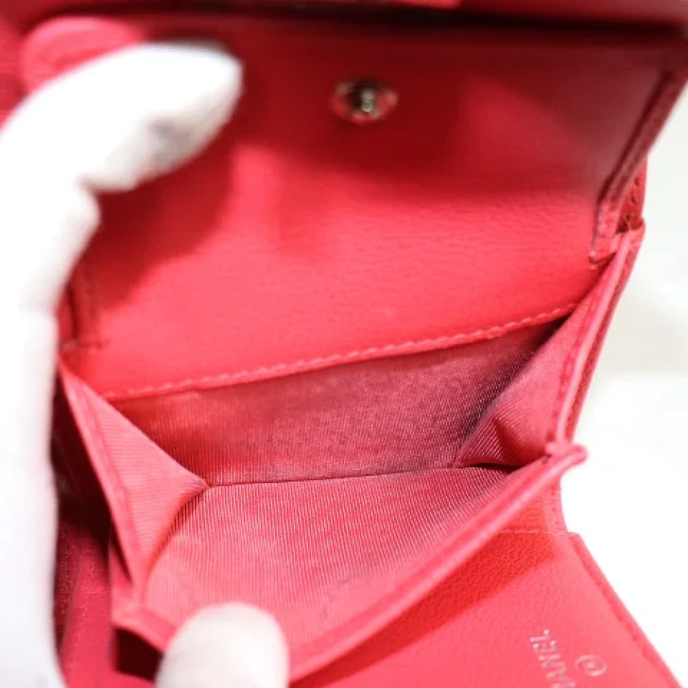 Chanel Vintage Pre-owned Leather wallets Pink Dames
