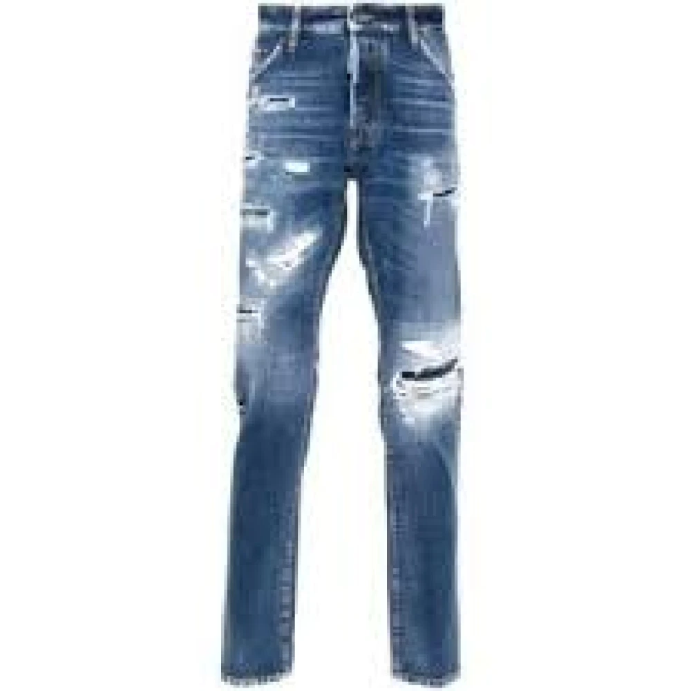 Dsquared2 5 Pockets Pant Blue Heren