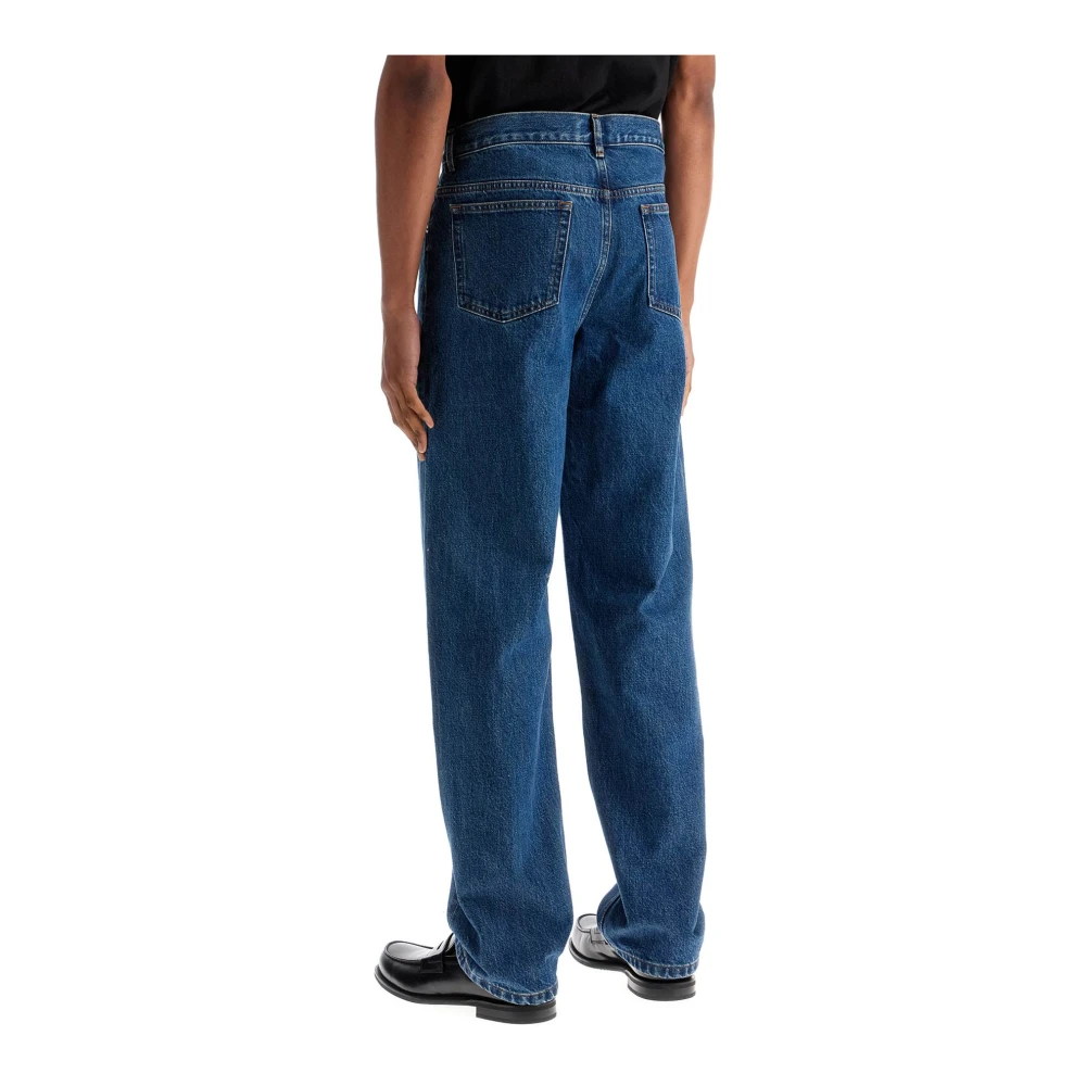 A.p.c. Indigo Wide Leg Jeans Blue Heren