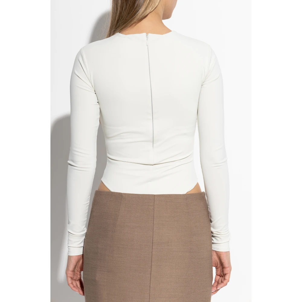 Entire Studios Lange mouw bodysuit Beige Dames