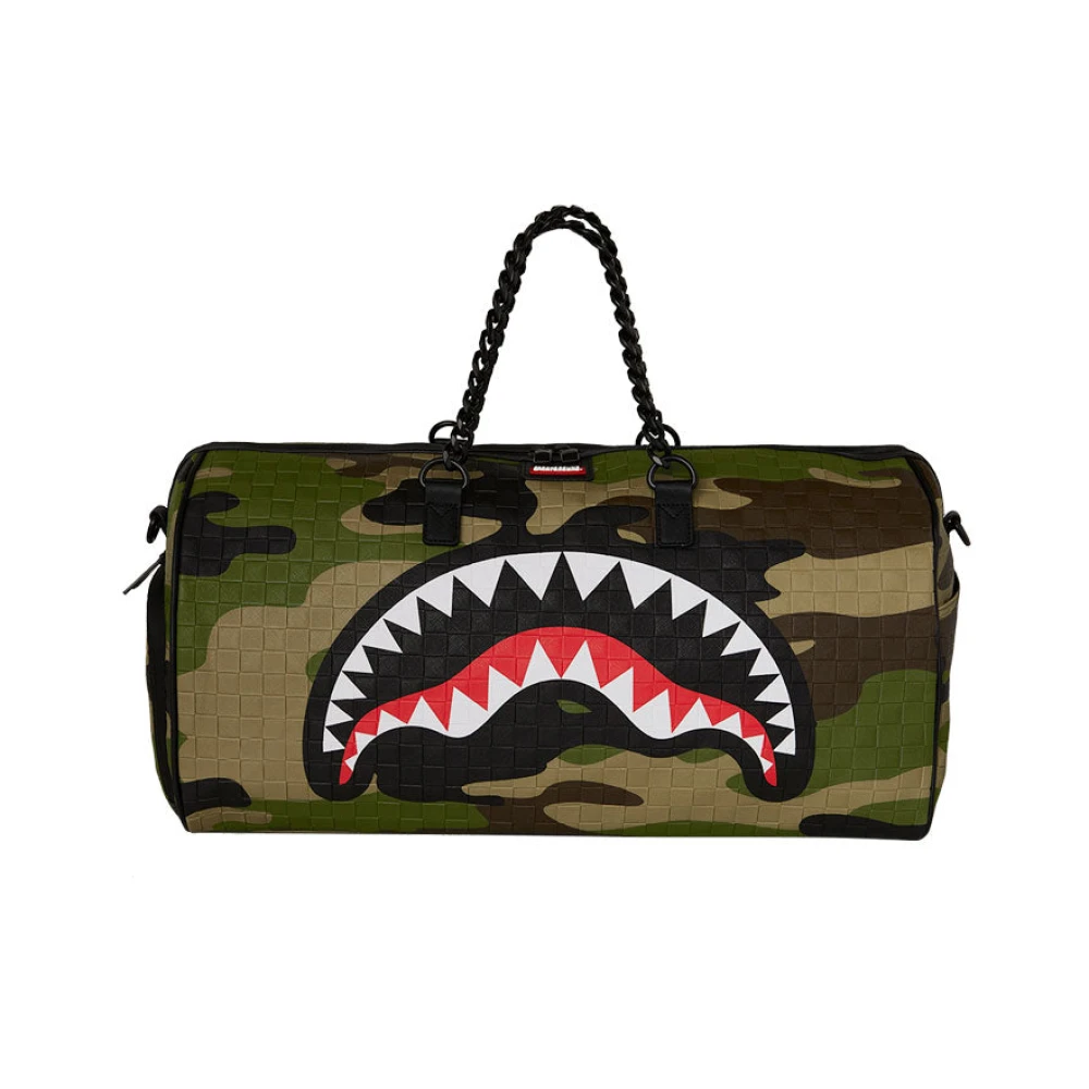 Sprayground Unisex Multicolor 910D8340nsz Woodland Camo Check Duffle - Weekend Bags - One Size - Bags
