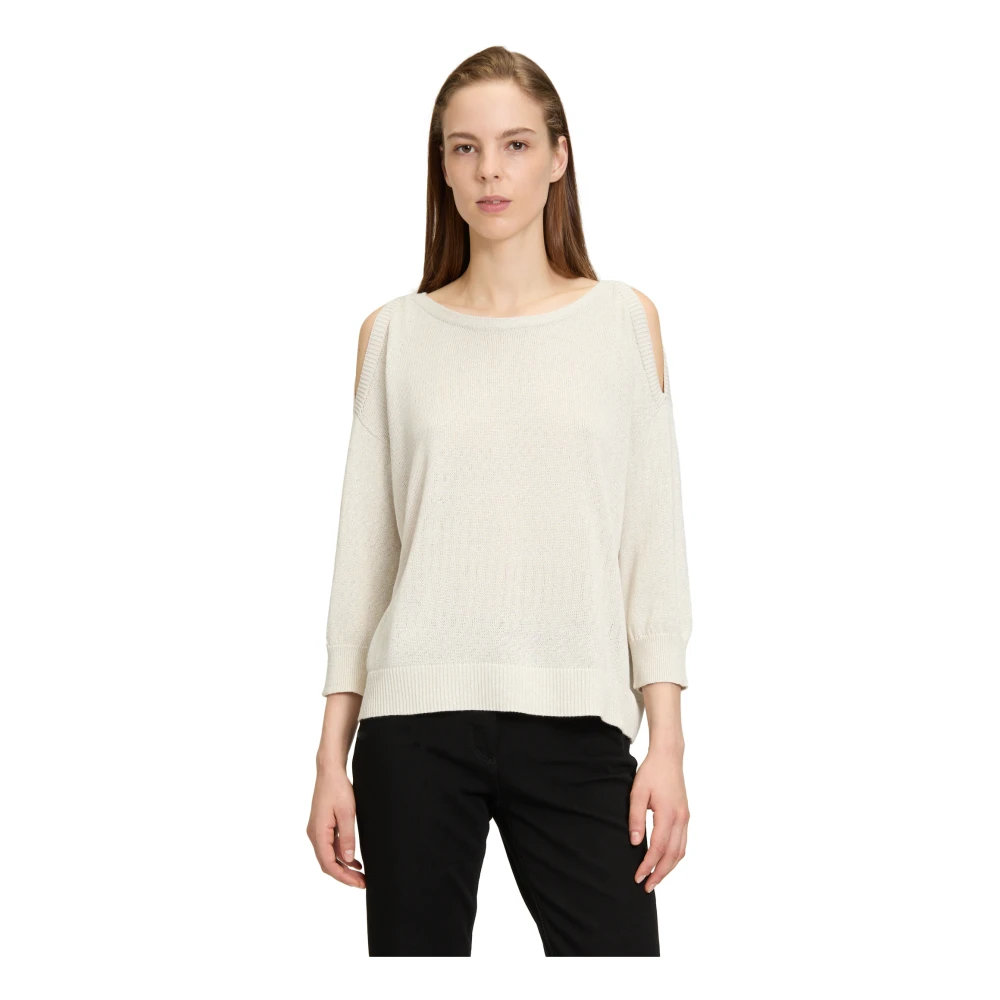 Betty Barclay Elegante Glitter Gebreide Trui Beige Dames