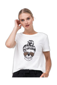 Camiseta de mujer Only Silvia Skull