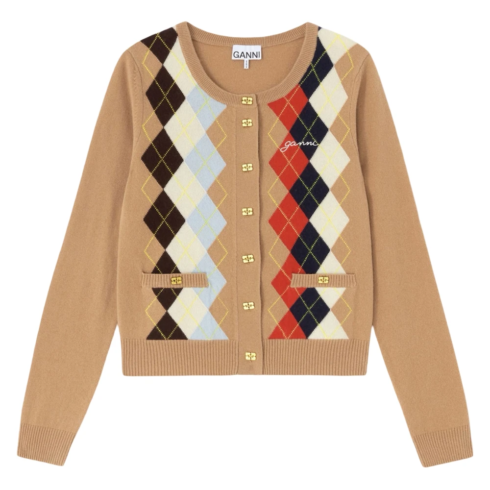 Ganni Women's Multicolor Cardigans, Xs, Cardigans