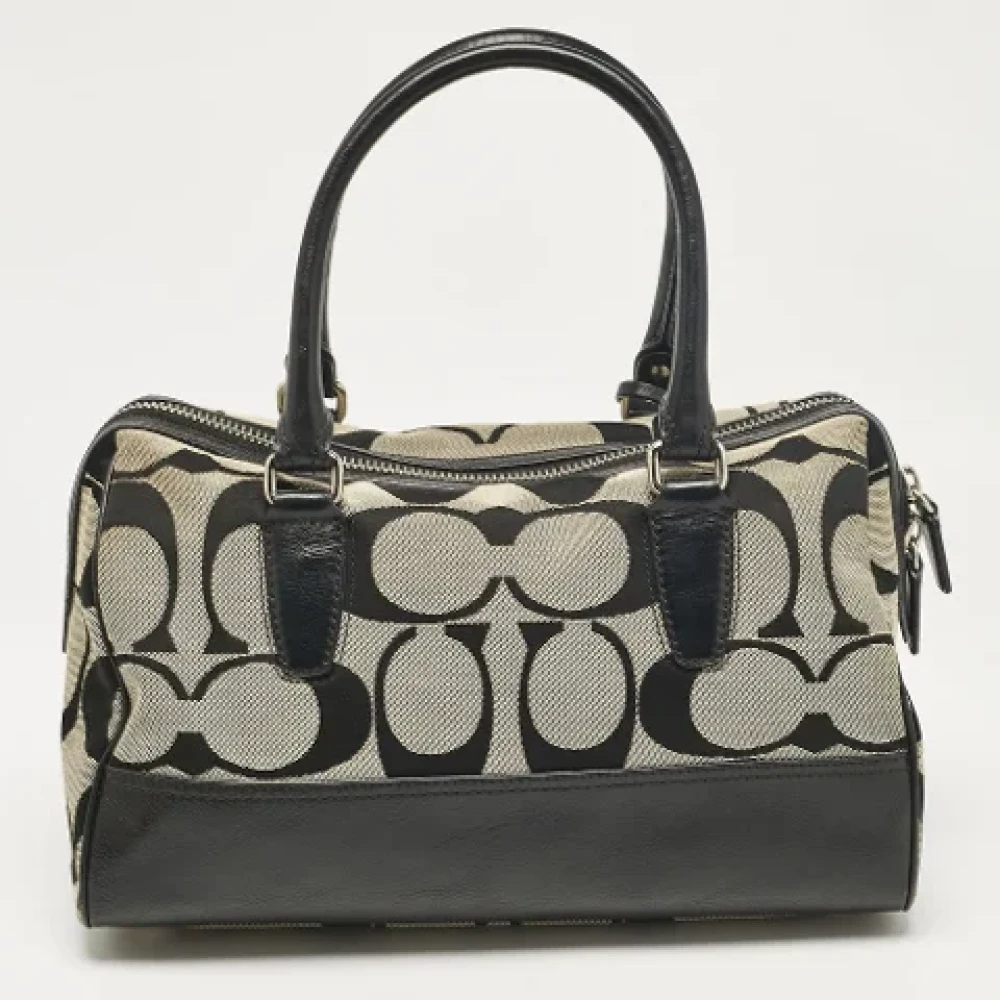 Coach Pre-owned Canvas handbags Black Dames