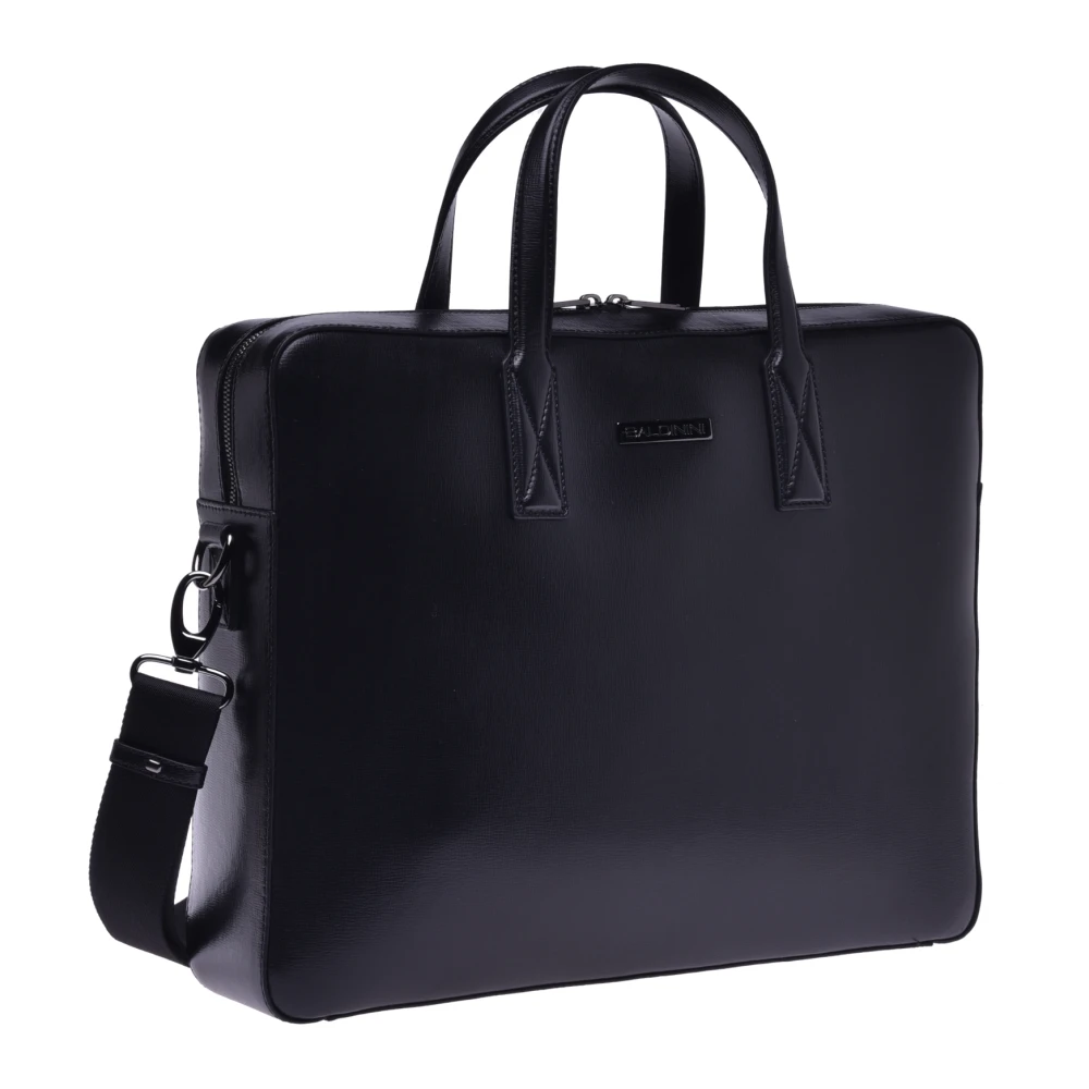 Baldinini Professional bag in black leather Black Heren