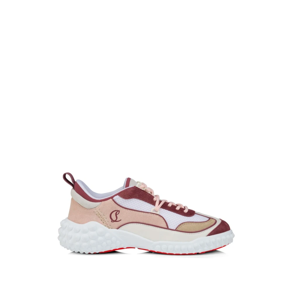 Christian Louboutin Multicolor Sneakers, Female, 8 Uk, Trainers Pink
