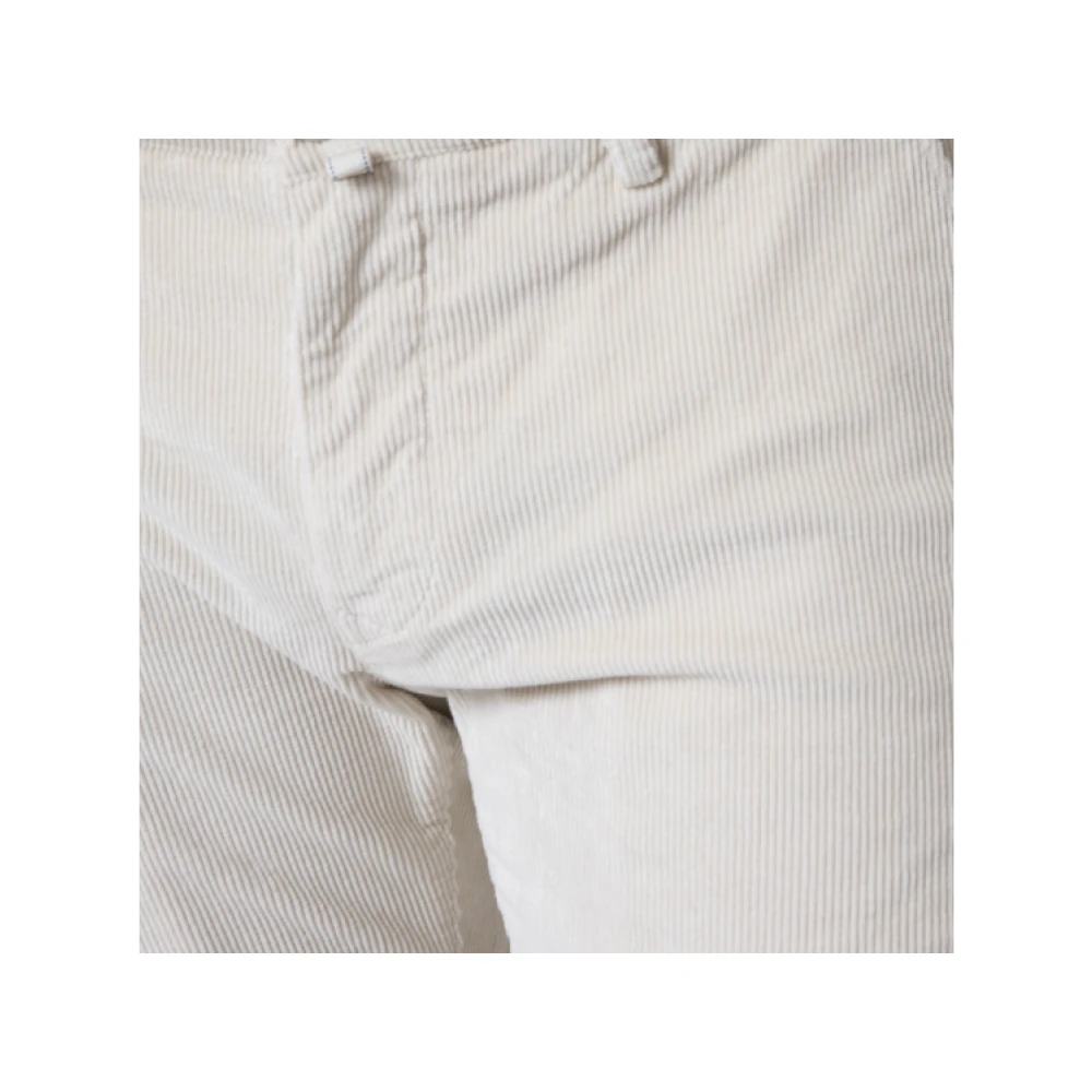 Jacob Cohën Bobby Corduroy Broek in Ecru White Heren