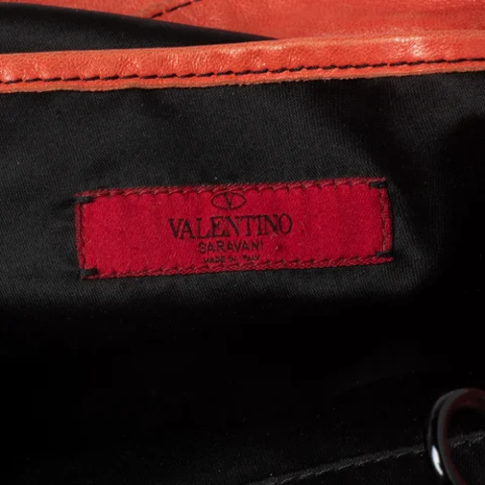 Valentino Vintage Pre-owned Leather totes Orange Dames