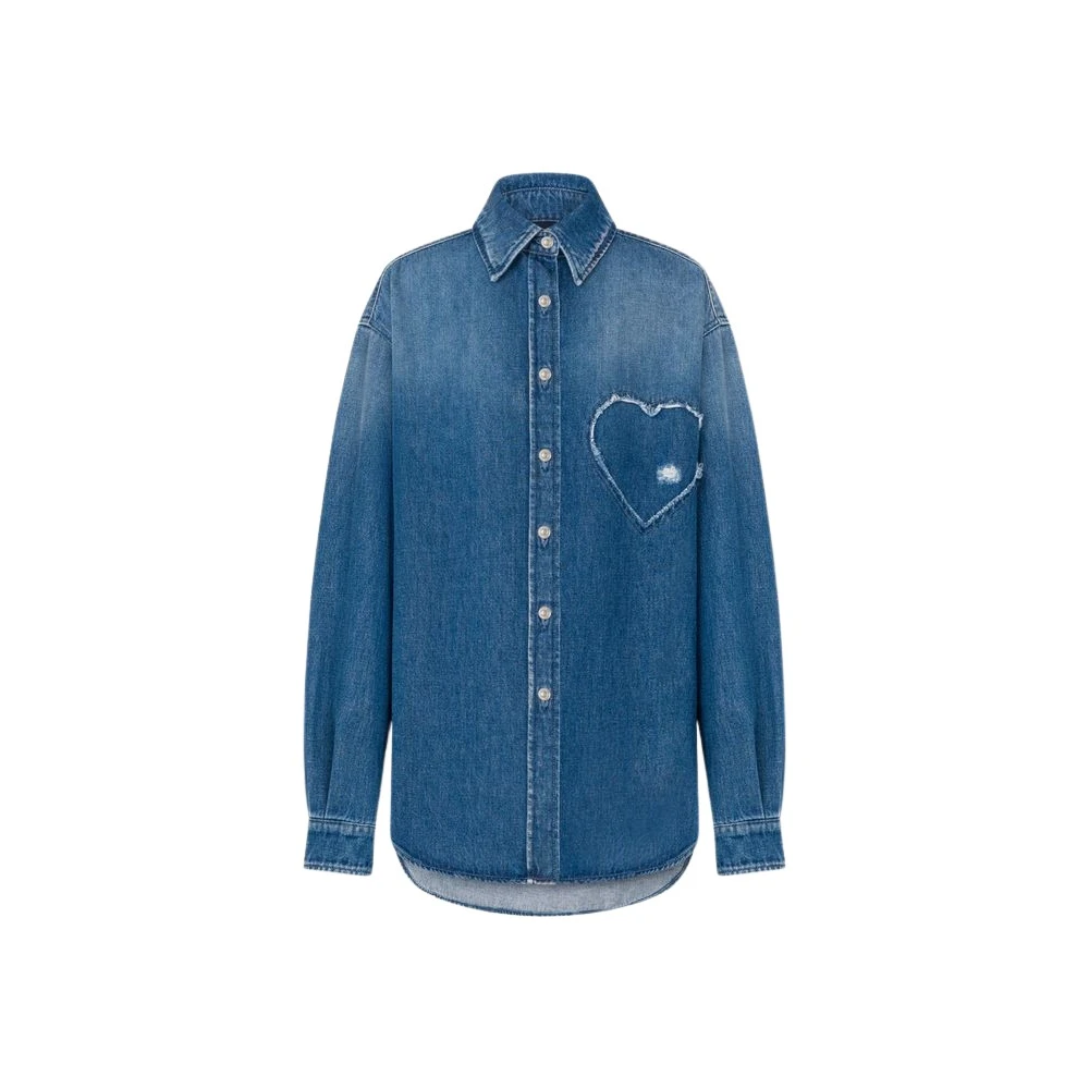 Moschino Damen Blau Blusen & Hemden, Sgröße: