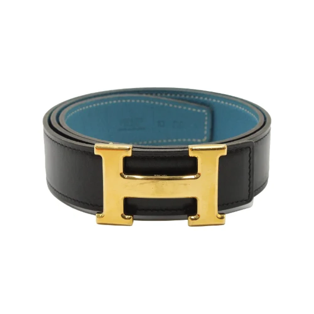 Hermès Vintage Pre-owned Leather belts Black Heren