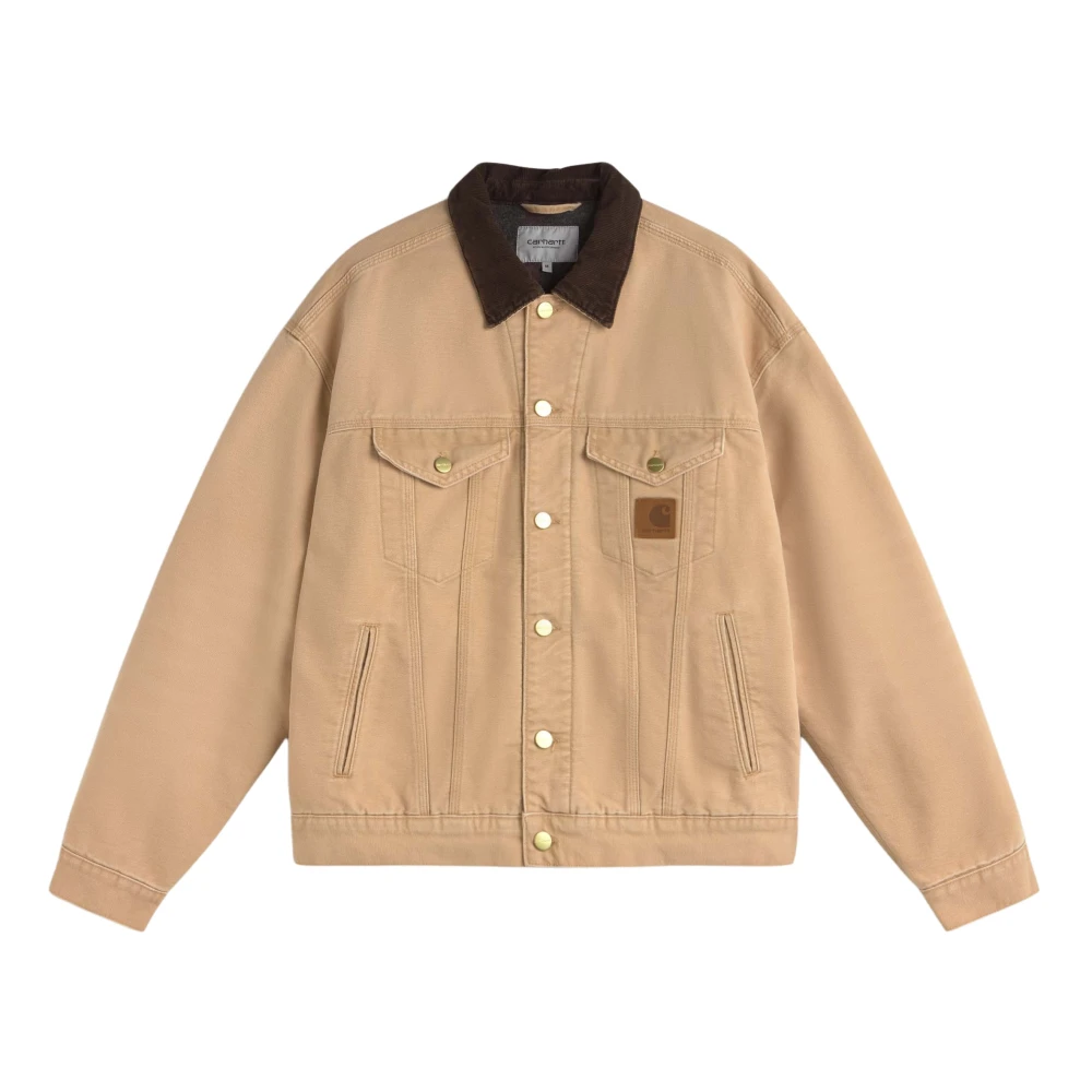 Carhartt WIP Veelzijdige Canvas Trucker Jack Beige Heren