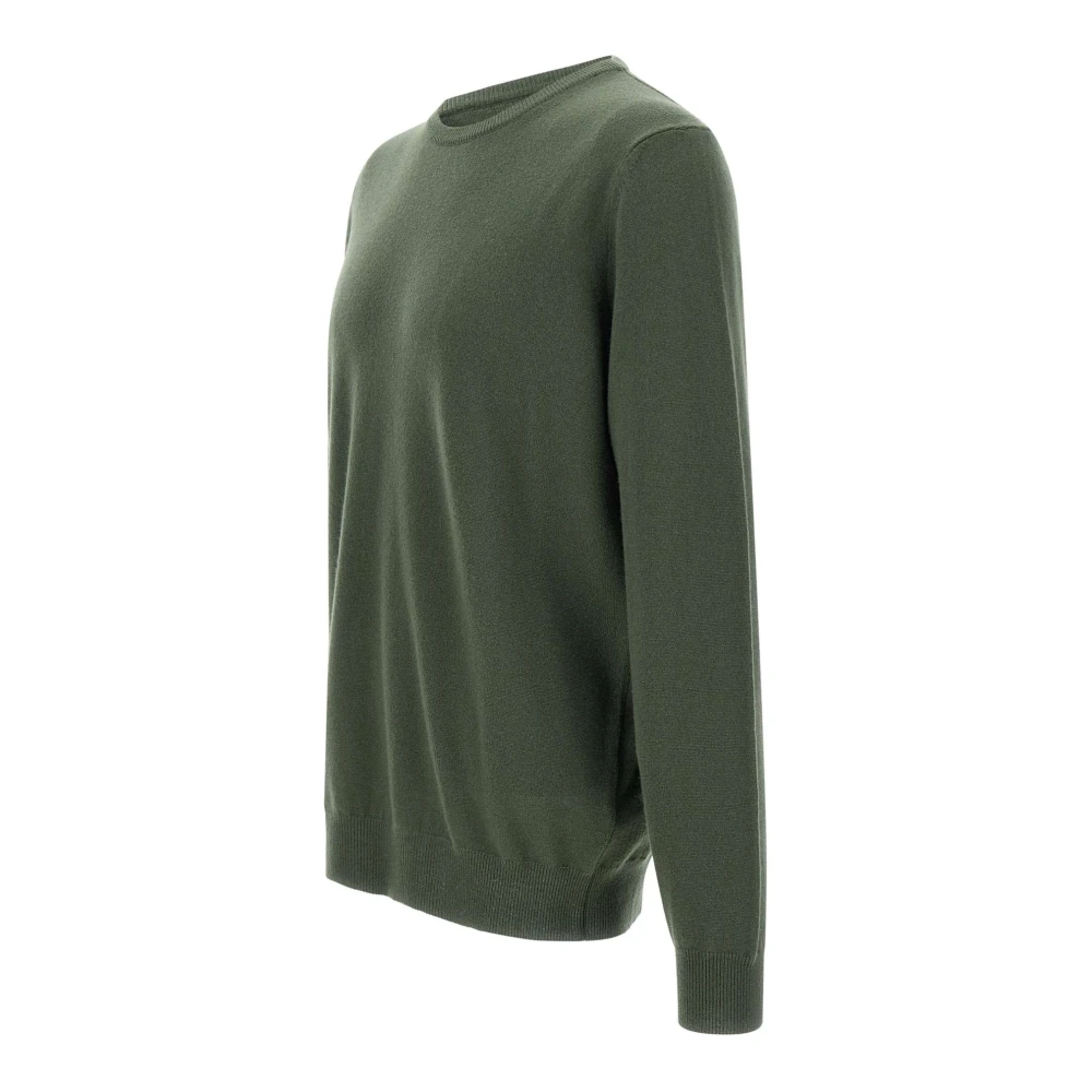 Kangra Groene Cashmere Crew Neck Sweater Green Heren