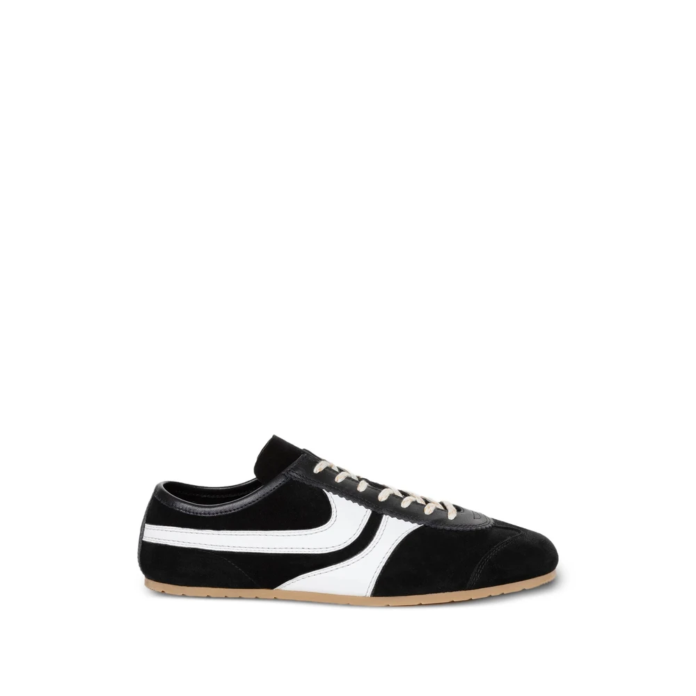 Dries Van Noten Suede Stripe Sneakers Heren Schoenen Zwart