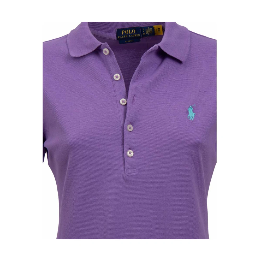 Polo Ralph Lauren Julie Slim Polo Shirt Purple Dames
