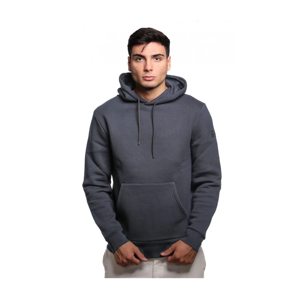 Peuterey Blauwe Katoen Polyester Hoodie Raku GR 02 Blue Heren