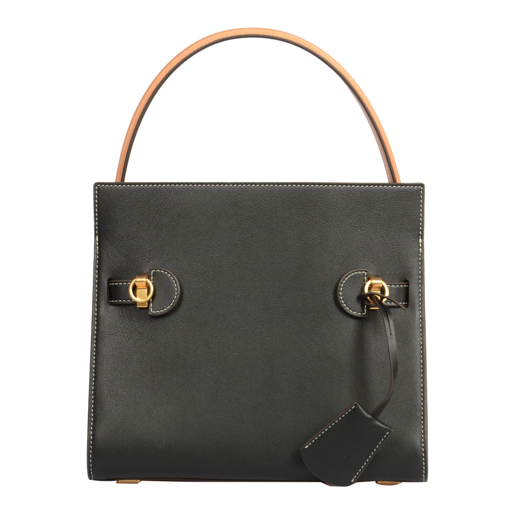 TORY BURCH Zwarte Dubbele Tas voor Vrouwen Black Dames