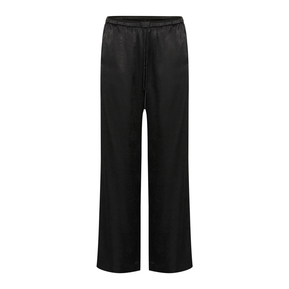 InWear Zwarte Broek met Rechte Pijpen Black Dames