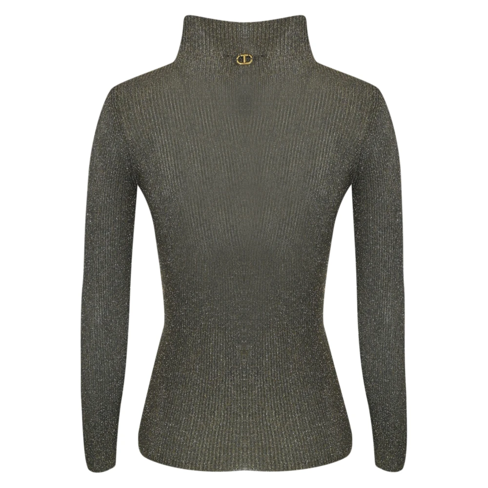 Twinset Lurex Ribtrui Green Dames