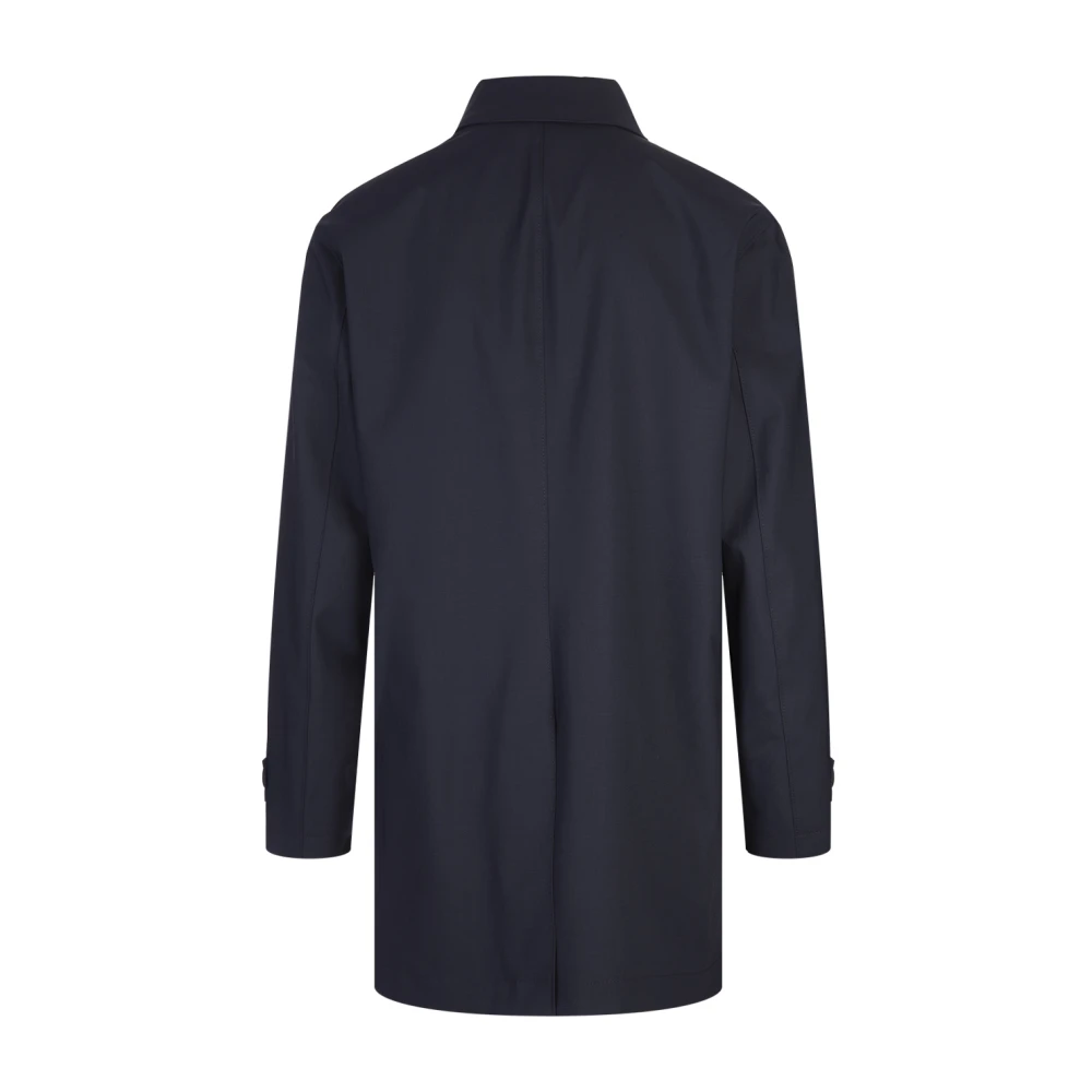 Hugo Boss Blauwe Wolblend Formele Jas Blue Heren