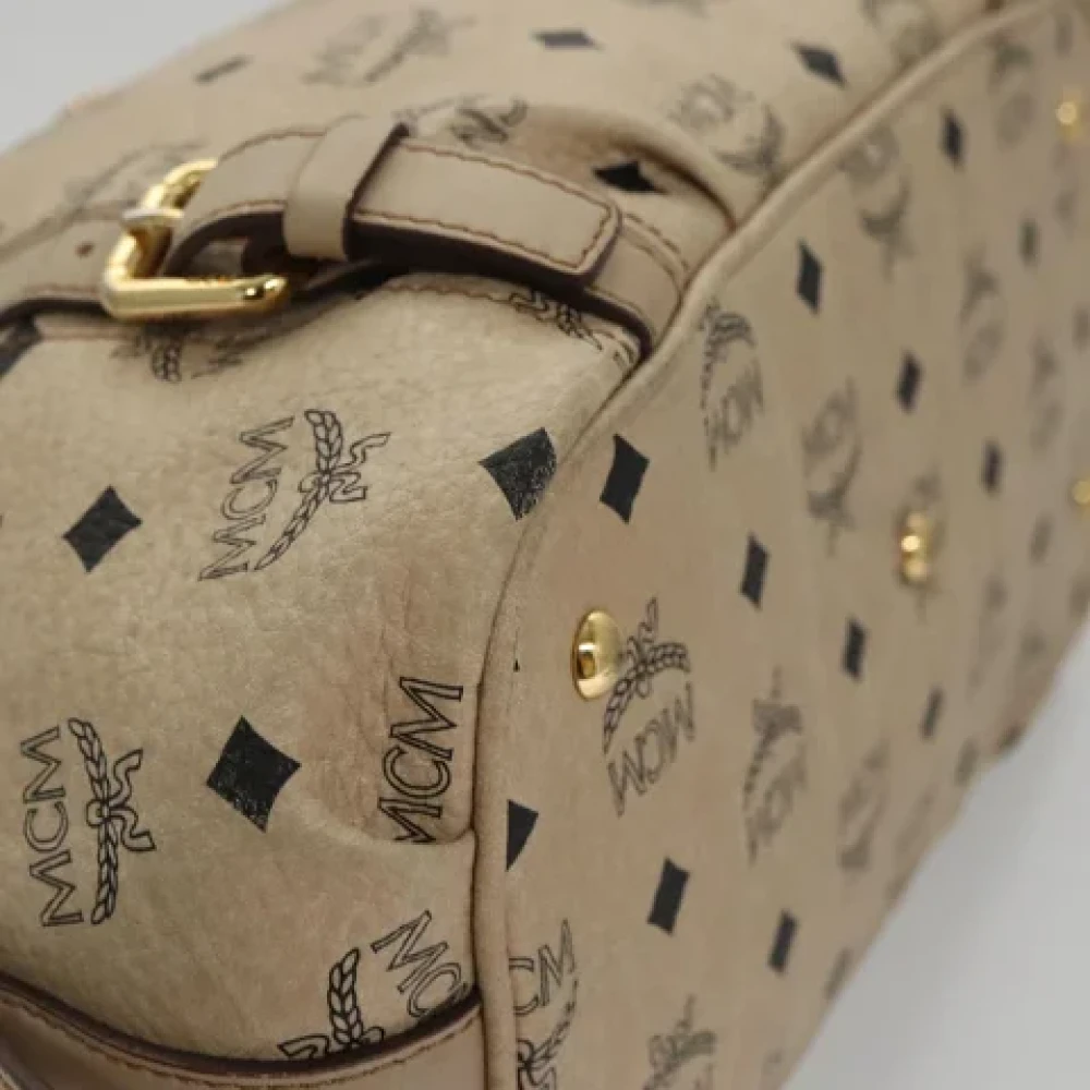 MCM Pre-owned Canvas handbags Beige Dames
