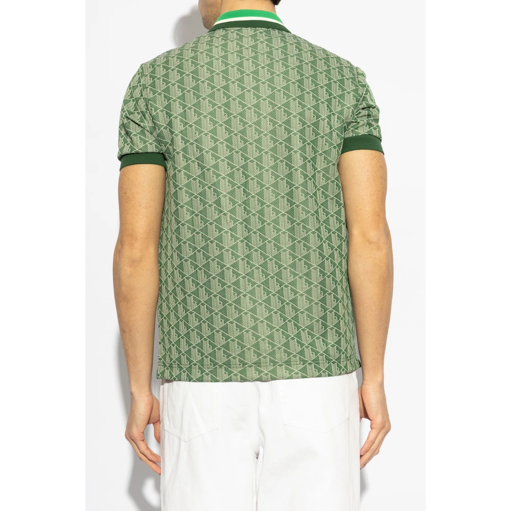 Lacoste Polo met logopatch Green Heren