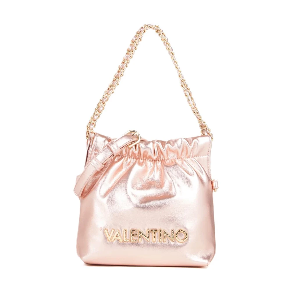 Valentino by Mario Valentino Metallic Roze Schoudertas Pacha Pink Dames