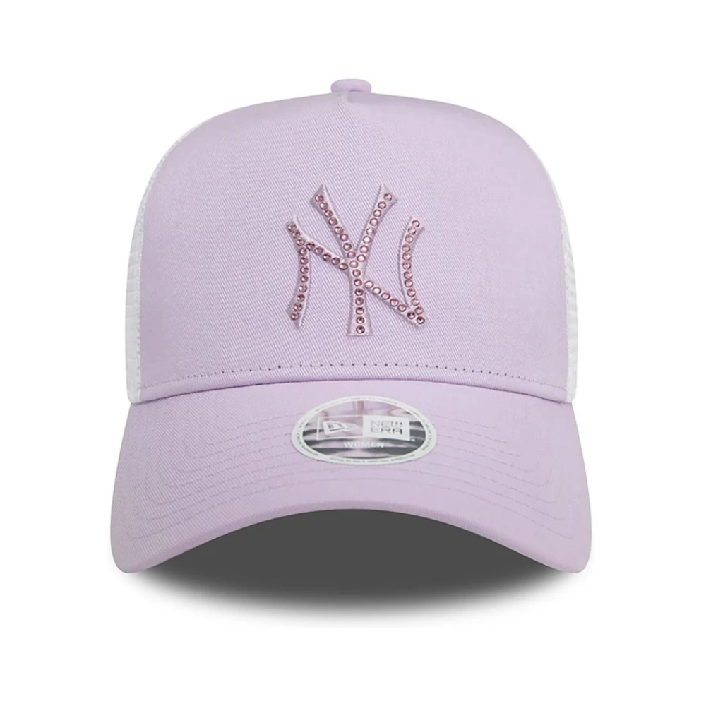 new era Paarse MLB Rhinestone Trucker Hoed Purple Heren
