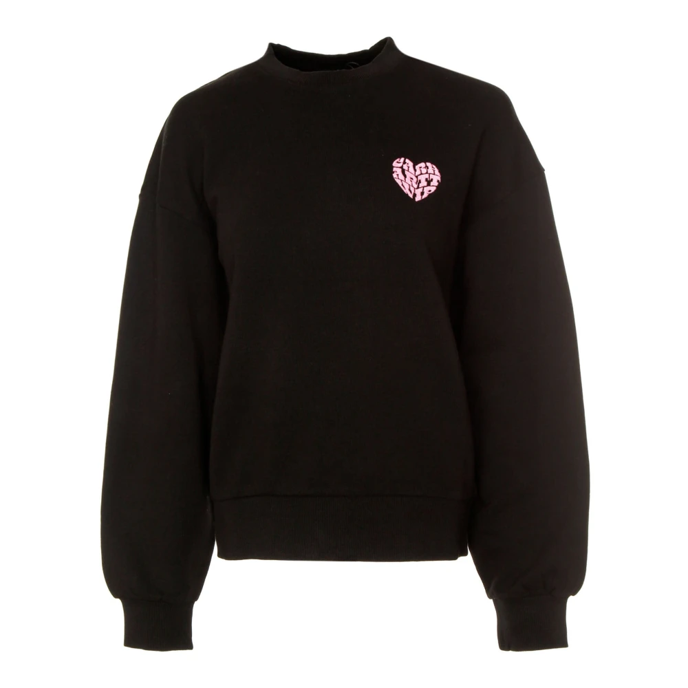 Carhartt WIP Ballon Fit Sweatshirt met Grafische Prints Black Dames