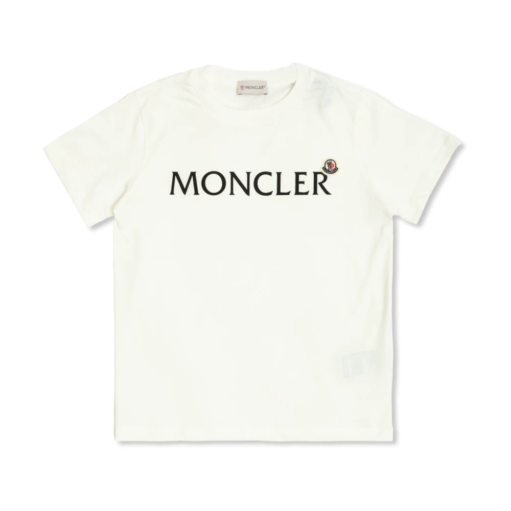 Moncler T-shirt med logotyp White, Unisex