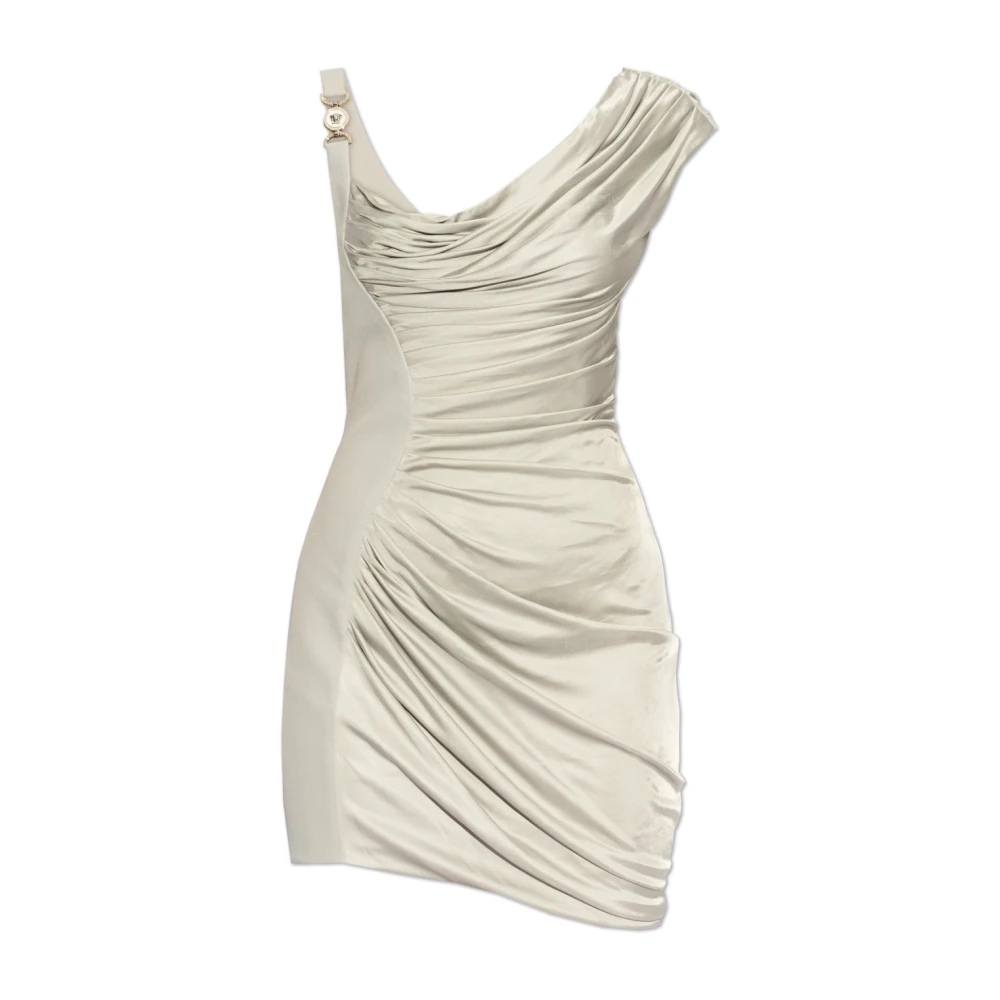 Versace Jurk met decoratieve drapering Gray Dames