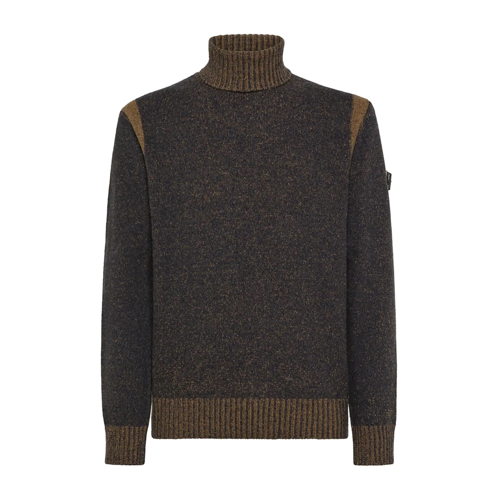 Peuterey Gebreide trui met gemêleerd effect Brown Heren