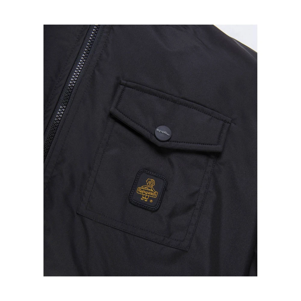 RefrigiWear Winter Bomberjack Nylon Vulling Black Heren