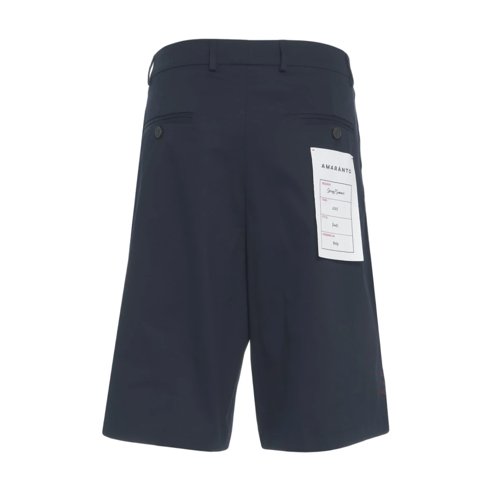 Amaránto Blauwe Bermuda Shorts voor Mannen Blue Heren