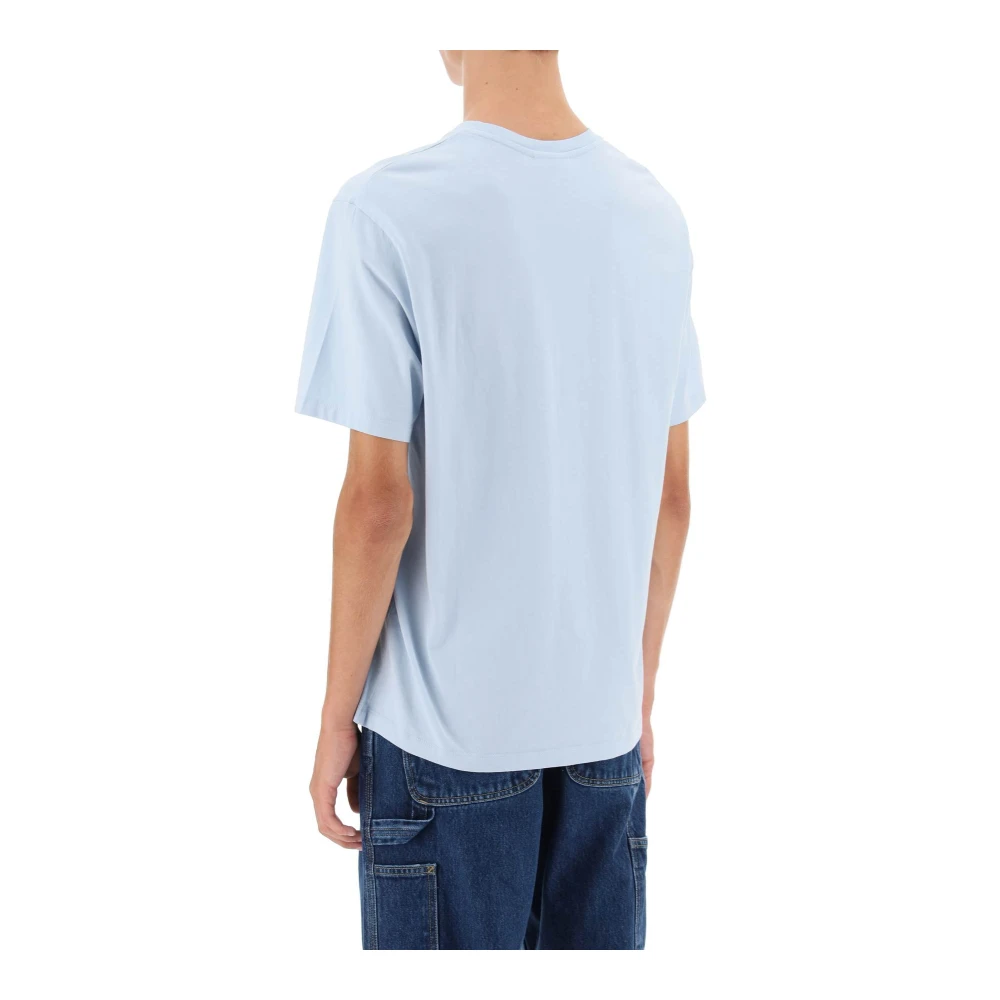 Maison Kitsuné Chillax Fox T-Shirt Blue Heren