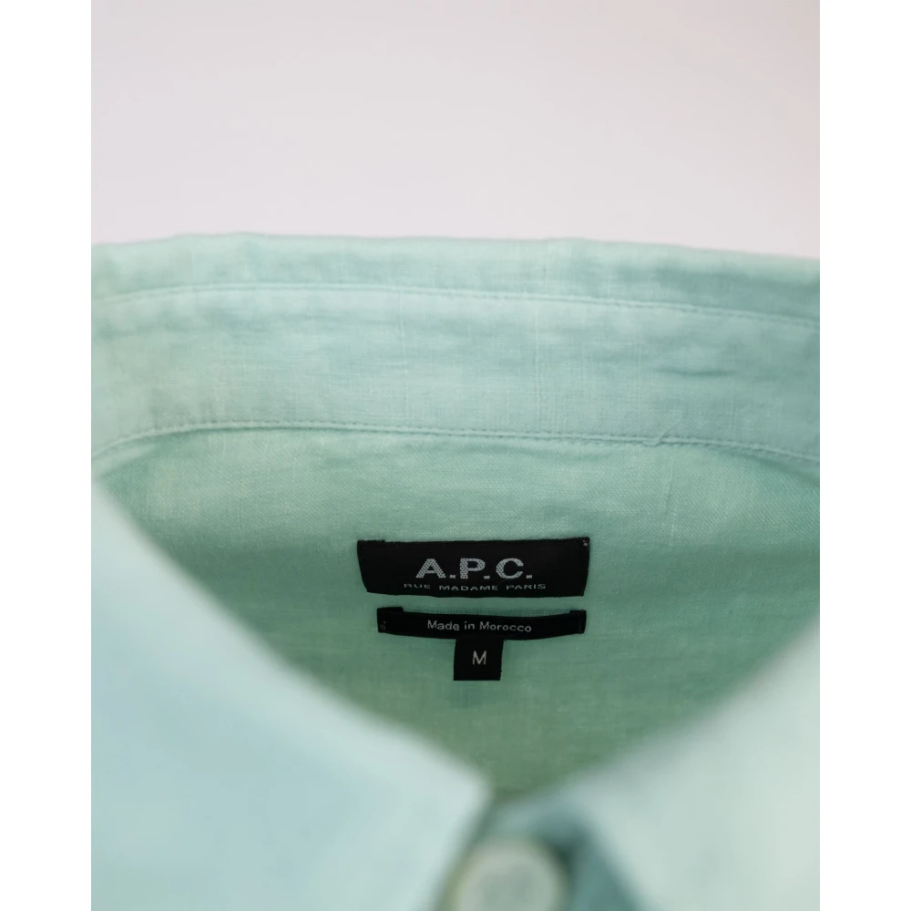 A.p.c. Blouses Shirts Green Heren