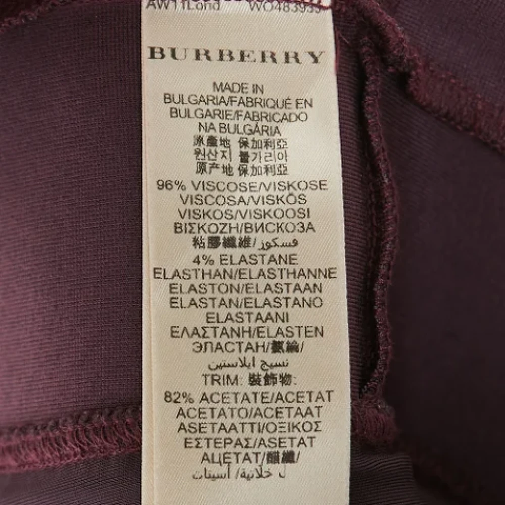 Burberry Vintage Pre-owned Fabric dresses Purple Dames